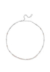ChloBo Summer of Love Rose Quartz Choker Necklace, Silver