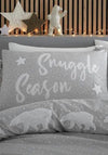 Catherine Lansfield Reversible Snuggle Polar Bears Duvet Set, Stone