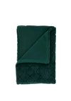 Catherine Lansfield So Soft Cosy Diamond 130x170 Throw, Bottle Green