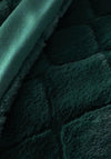 Catherine Lansfield So Soft Cosy Diamond 130x170 Throw, Bottle Green