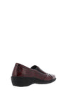 Softmode Emily Patent Croc Slip on Comfort Shoes, Wine