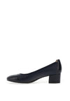 Softmode Hazel Leather Patent Block Heel Shoes, Navy