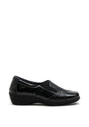 Softmode Emily Patent Slip on Shoes, Black