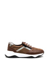 Softmode Abbey Leather Mix Chunky Sole Trainer, Brown Multi