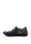 Softmode Chrissy Leather Velcro Strap Shoes, Navy