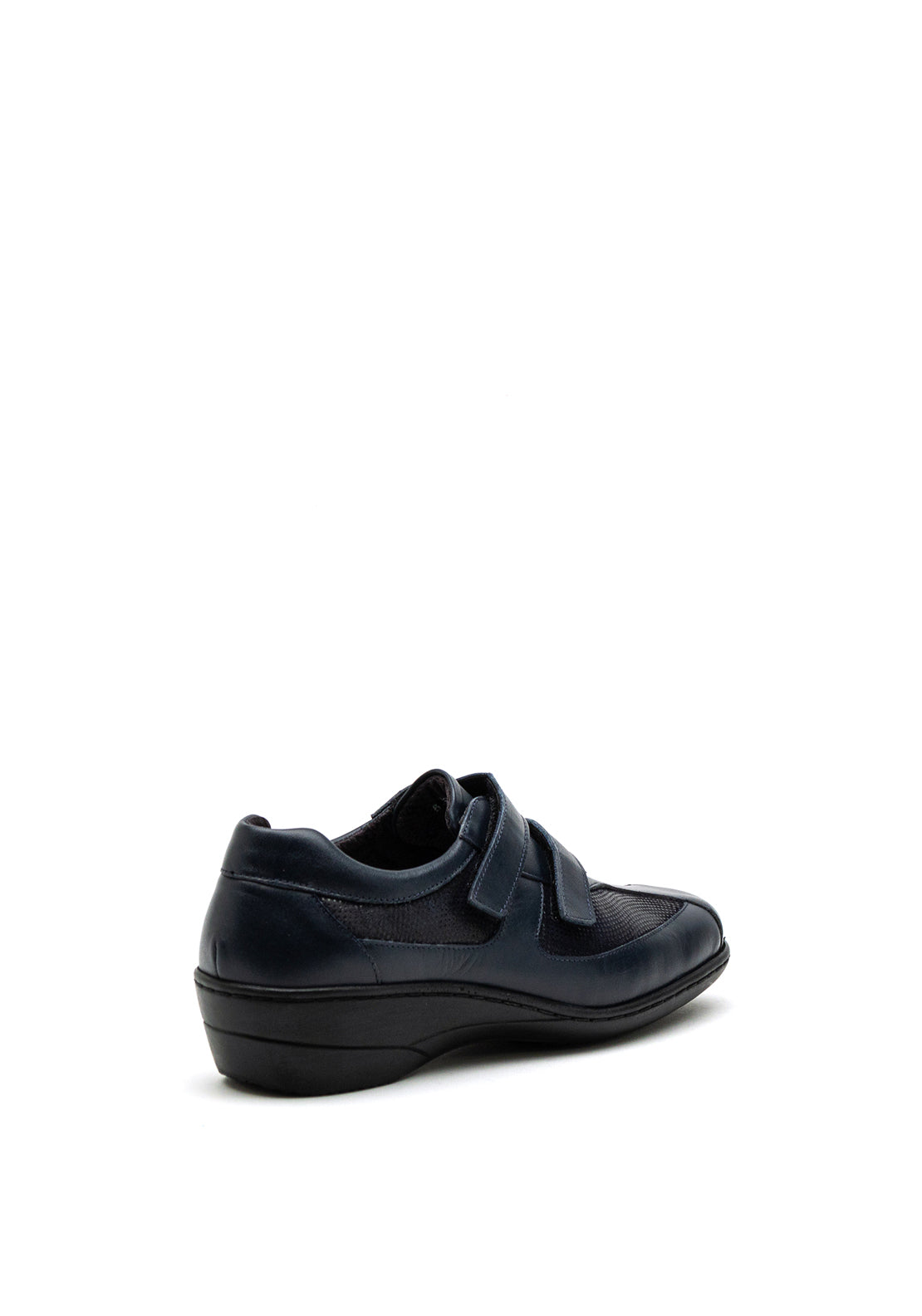 Softmode Harlee Dual Strap Leather Shoe, Navy