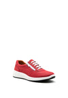 Softmode Ramona Leather Zip Trainers, Red