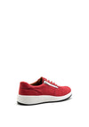 Softmode Ramona Leather Zip Trainers, Red