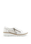 Softmode Tara Side Zip Comfort Shoe, White
