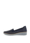 Softmode Trisha Slip on Comfort Shoes, Navy