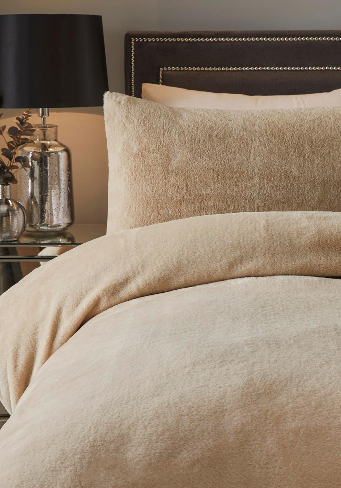 Soiree Natasha Soft and Cosy Duvet Set, Natural
