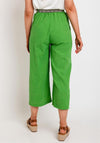 The Serafina Collection One Size Wide Leg Crop Trouser, Green