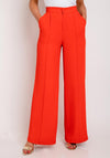 The Sofia Collection Wide Leg Trousers, Red