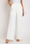 The Sofia Collection Wide Leg Trousers, White
