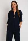 The Serafina Collection One Size Tunic Top, Navy