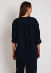 The Serafina Collection One Size Tunic Top, Navy