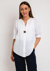 The Serafina Collection One Size Tunic Top, White