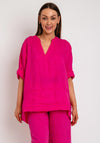 The Serafina Collection One Size Tunic Top, Cerise Pink
