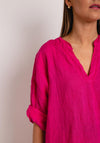 The Serafina Collection One Size Tunic Top, Cerise Pink