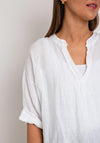 The Serafina Collection One Size Tunic Top, White