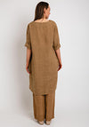 Serafina Collection One Size Tunic Dress, Taupe