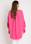 The Serafina Collection One Size High Neck Batwing Shirt, Pink