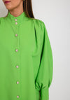The Serafina Collection One Size High Neck Batwing Shirt, Green