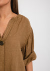 The Serafina Collection One Size Tunic Top, Taupe