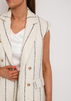 The Sofia Collection Tweed Waistcoat, White