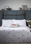Sophie Allport Foxes Brushed Cotton Duvet Cover & Pillowcase Set, White