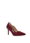 Sorento Lyrath Shimmer Pointed Toe Court Shoes, Wine