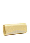 Sorento Shimmer Clutch Bag, Gold