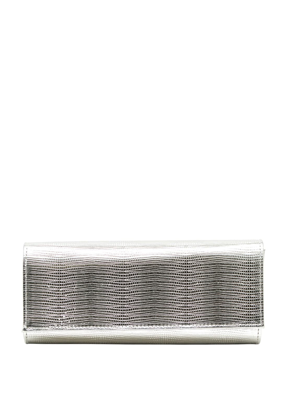 Sorento Screebe Clutch Bag, Silver