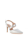 Sorento Castlemarty Sling Back Pointed Toe Heel Shoe, Crystal Shine