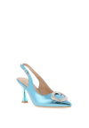 Sorento Ellingham Embellished Sling Back Heeled Shoes, Blue