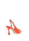 Sorento Ellingham Embellished Sling Back Heeled Shoes, Coral