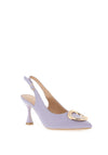 Sorento Ellingham Embellished Sling Back Heeled Shoes, Lilac