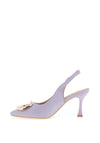 Sorento Ellingham Embellished Sling Back Heeled Shoes, Lilac