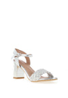 Sorento Moyvalley Metallic Block Heel Sandals, Silver