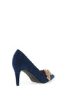 Sorento Westerham Pointed Toe Court Shoes, Navy