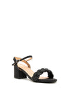 Sorento Longueville Block Heel Sandals, Black