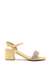 Sorento Longueville Block Heel Sandals, Gold