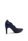 Sorento Raheen Scalloped Edge Court Shoes, Navy