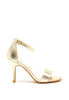 Sorento Screebe Reptile Metallic Heeled Sandals, Gold
