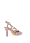 Sorento Gileston Shimmer Knot Pointed Toe Heel Shoe, Blush Sparkle