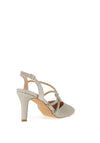 Sorento Gileston Shimmer Knot Pointed Toe Heel Shoe, Gold Sparkle