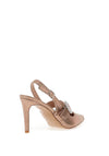 Sorento Heskin Metallic Buckle Pointed Toe Heel Shoe, Rose Frosted