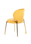 South Row Diamond Stitch Accent Chair, Mustard