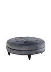 South Row Torino Large Round Velvet Ottoman