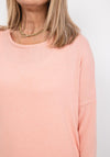 Soyaconcept Oversize Fine Knit Sweater, Peach Pink